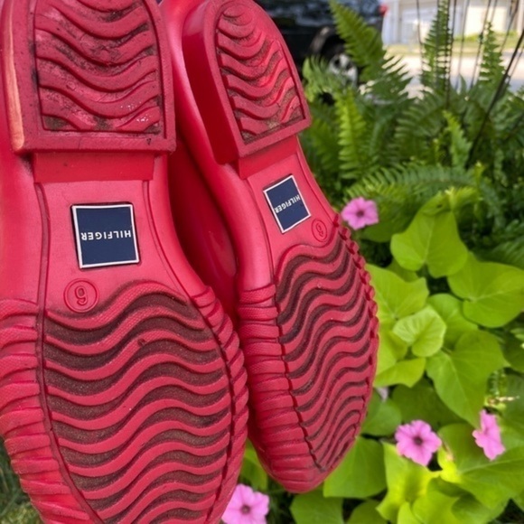 Tommy Hilfiger Red Cute Short Wellies - Picture 9 of 14